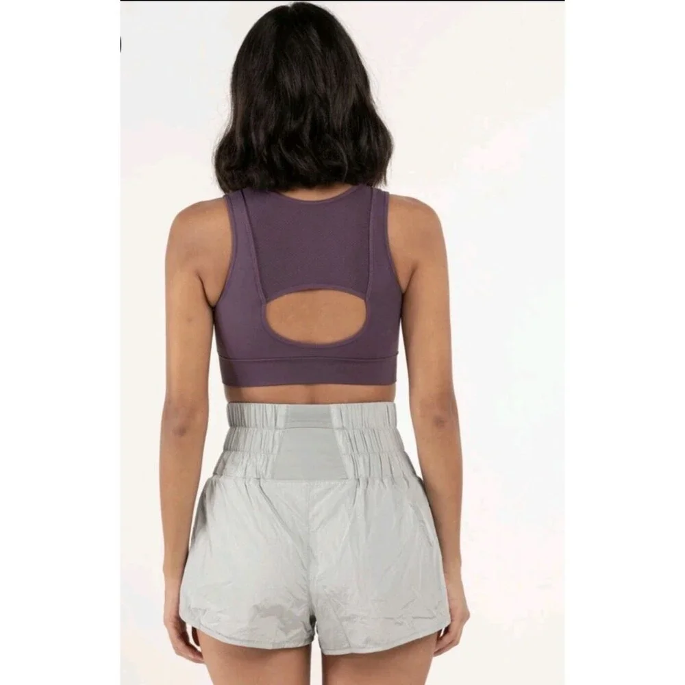 Free People FP Movement Every Single Time Black Sports Bra Sz XS/S Activewear